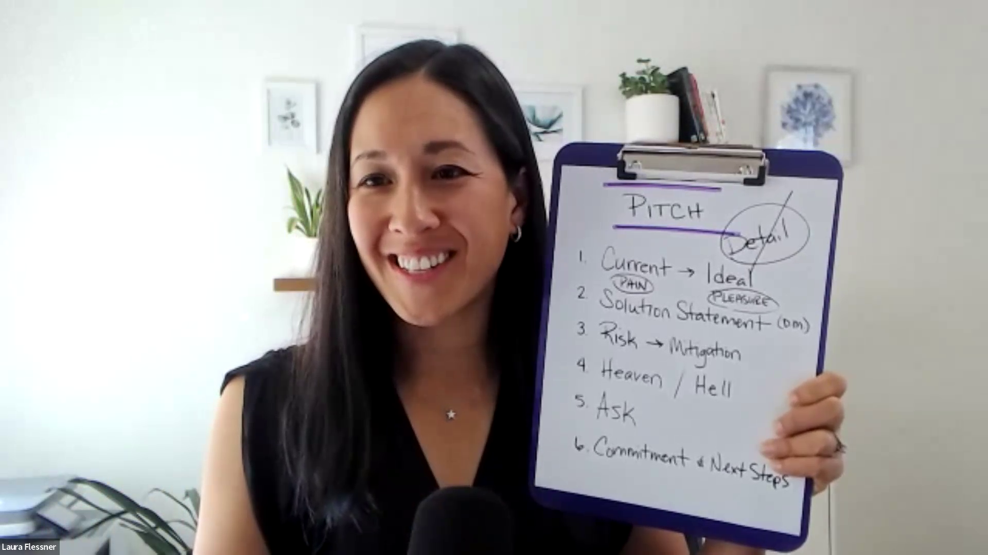 Laura with clipboard
