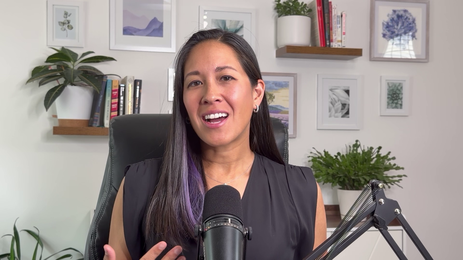Laura speaking in office